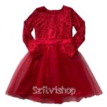 Lányka alkalmi piros ruha