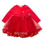 Piros alkalmi tüll ruha