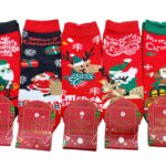 Karácsonyi mintás zokni 5db/csomag