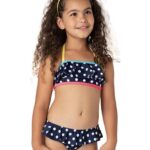 Pöttyös fodros bikini