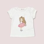 Lányka mintás póló