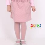 Steppelt szoknya mályva színben