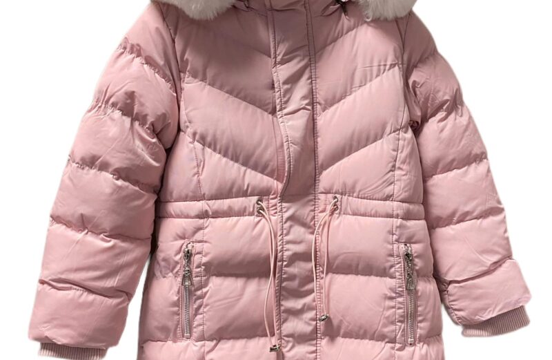 Lányka téli kabát rózsaszín