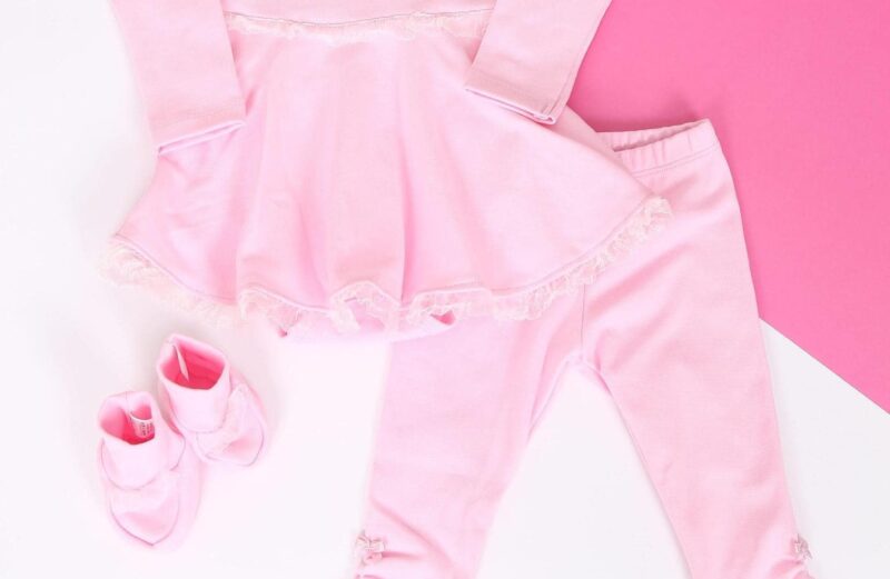 Kislány bébi alkalmi szett rózsaszín