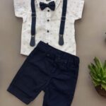 Kisfiú rövidnadrágos alkalmi szett kék színben