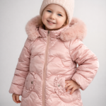 Lányka hosszított téli kabát