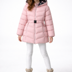 Lányka téli kabát rózsaszín