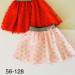 Killy piros tüll szoknya szivecske mintával