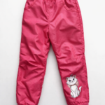 Vízlepergetős bélelt kislány nadrág Marie cica mintával