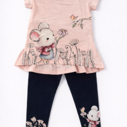Egér mintás kislány szett