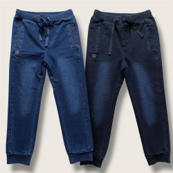 BOBOLI farmerhatású pamut fiú nadrág – kék és sötétkék