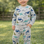 Kisfiú melegítő együttes dínó mintával