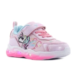 Wink-unikornis rózsaszín LED fényű cipő